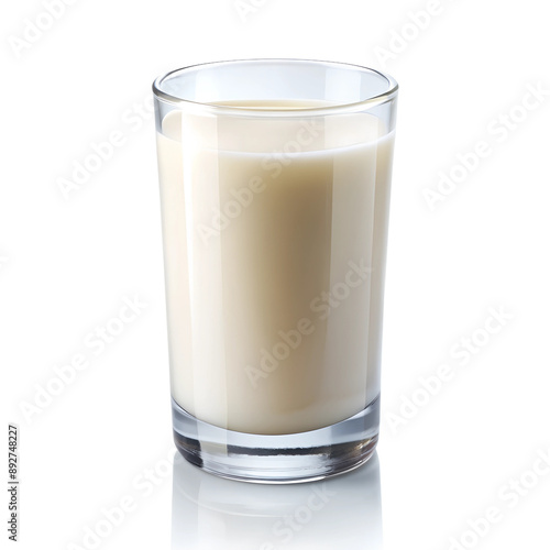 milk glass isolated