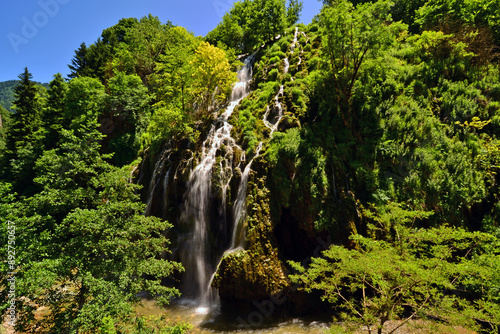 Kuzalan Waterfall is in Dereli, Giresun, Turkey.