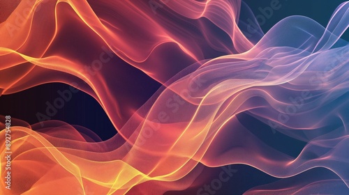 Abstract Pink and Red Smoke Background created by ai