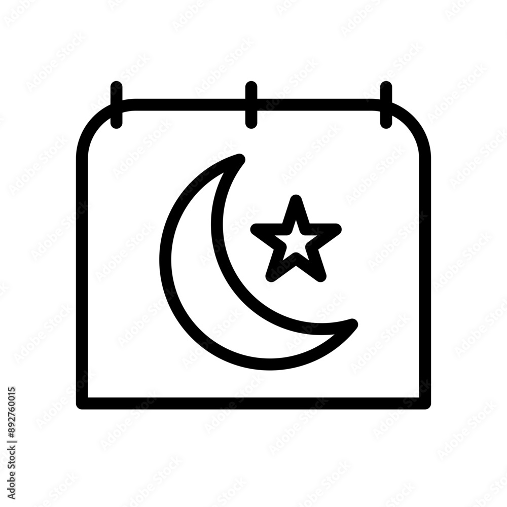 Ramadan Calendar Icon design in filled and outlined style Ramadan Calendar Icon design in filled and outlined style