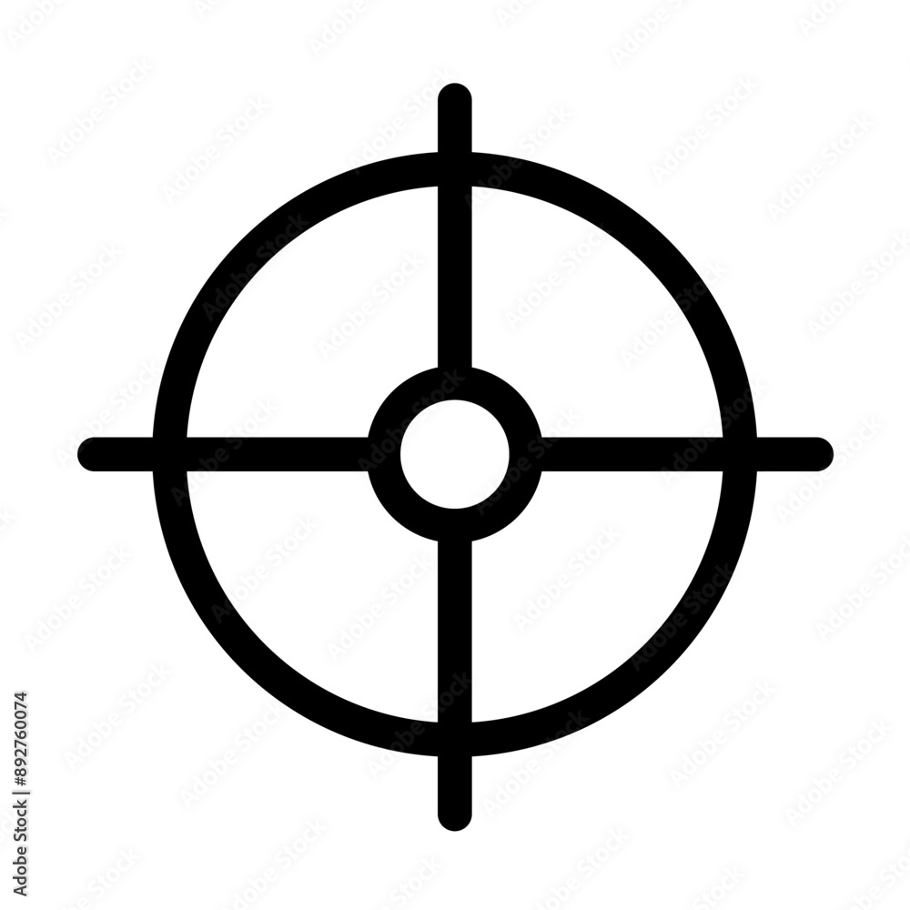 Target icon design in filled and outlined style Target icon design in filled and outlined style