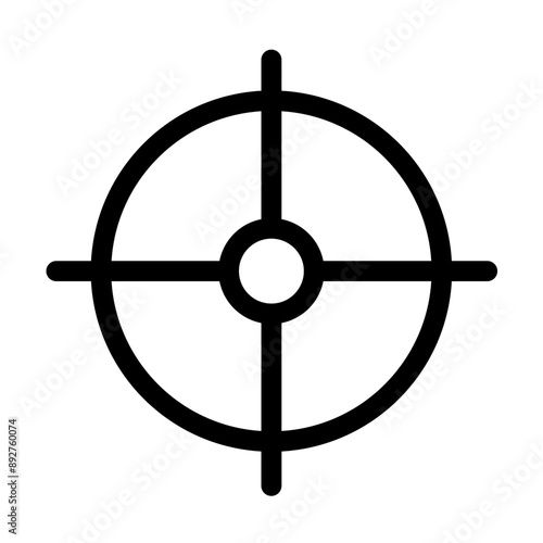 Target icon design in filled and outlined style