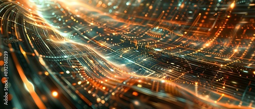 Sophisticated Abstract Technology Background Celebrating the Beauty and Intricacy of Technology through Art