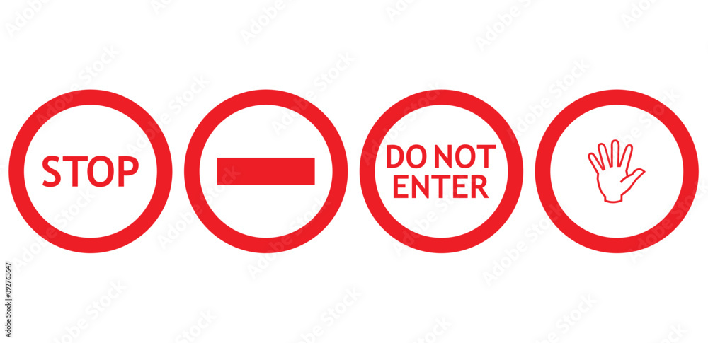 Do not enter sign illustration