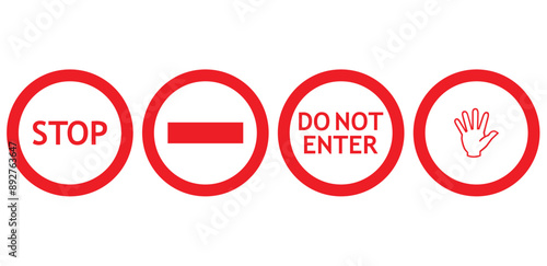 Free Download Do not enter sign illustration - GFXLoad