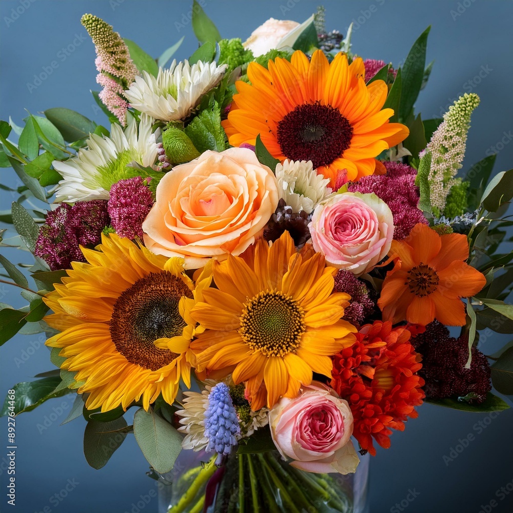 A beautiful bouquet of summer flowers A beautiful bouquet of summer flowers