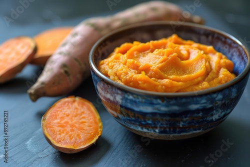 Pureed sweet potatoes are a nutritious and delicious option for introducing babies to solid foods