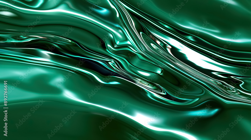 An emerald green liquid background An emerald green liquid background