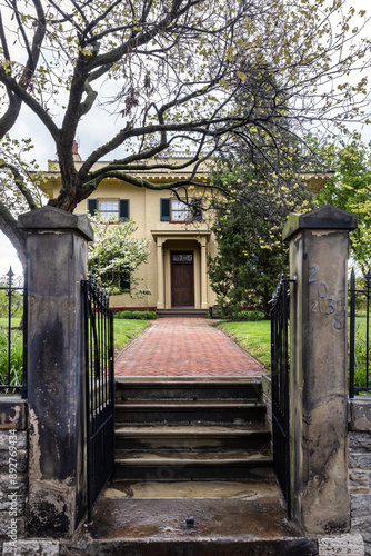 William Howard Taft National Historic Site house front view in Cincinnati OH photo