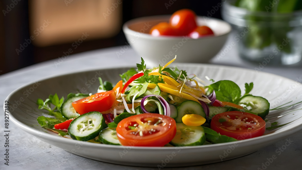 Delicious salad up close Delicious salad up close