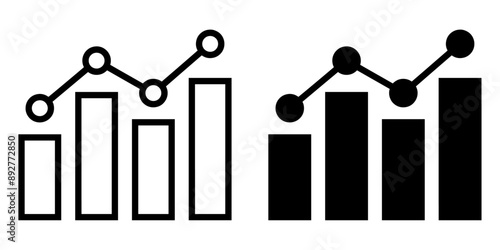 ofvs644 OutlineFilledVectorSign ofvs - data analysis vector icon . bar chart sign . statistics . business infographic . isolated transparent . outline and filled version . AI 10 / EPS / PNG . g11990