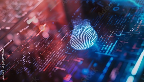 Virtual fingerprint to scan biometric