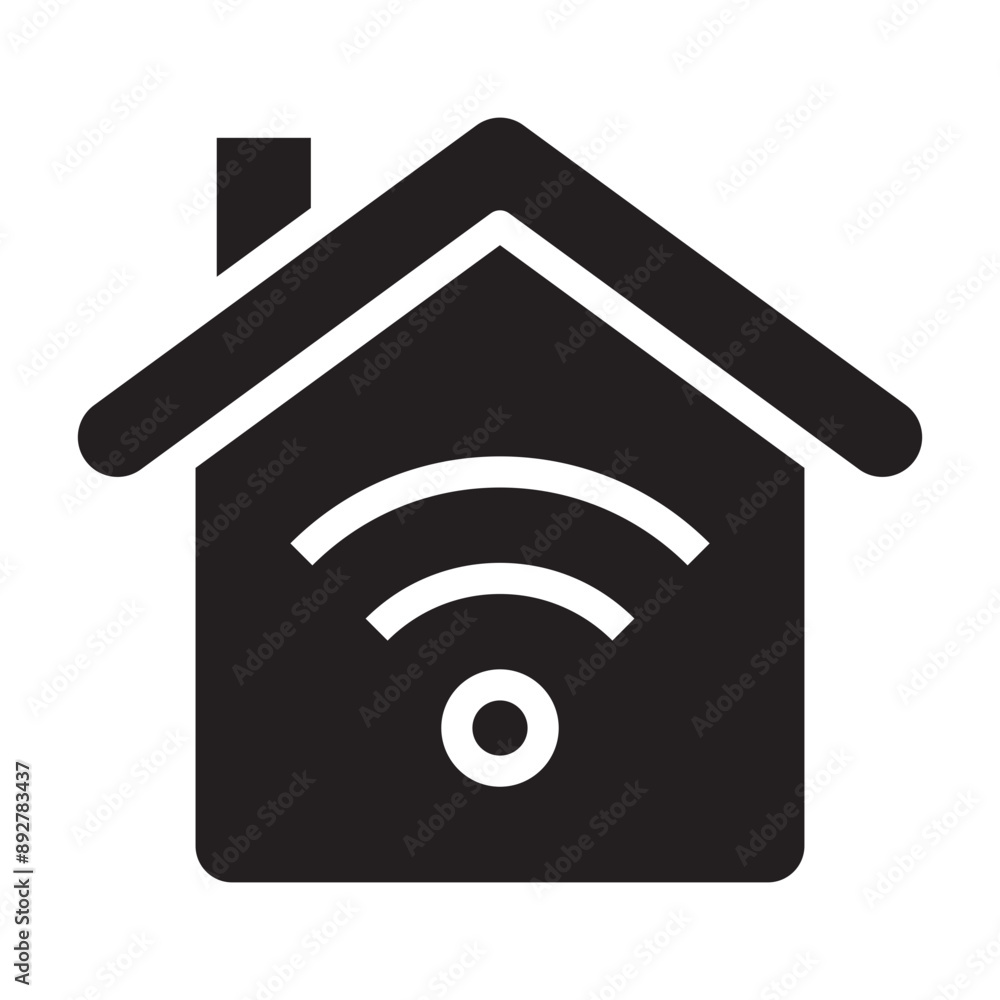 Smart Home black icon. Smart Home black icon.