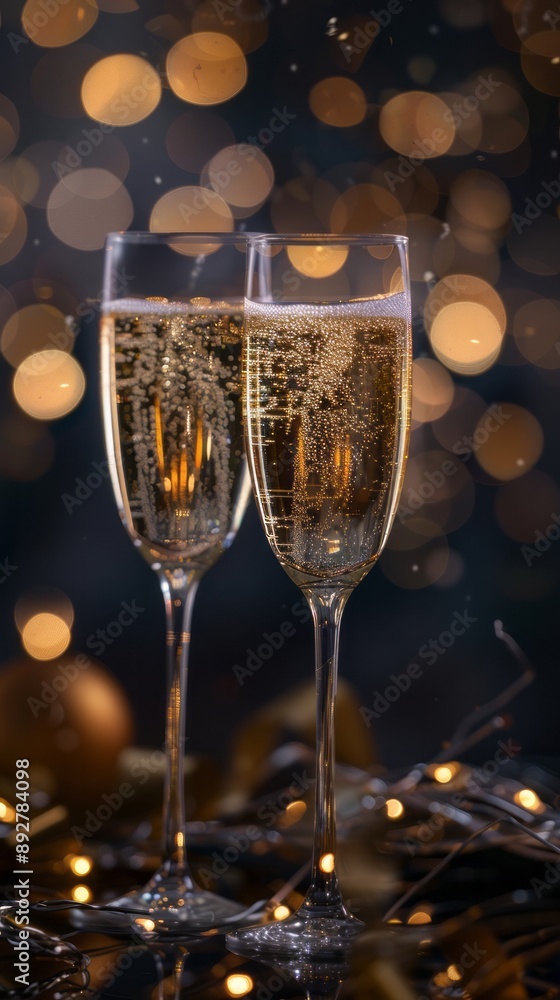 Champagne glasses with bokeh lights, businesspeople celebrating the agreement with champagne,champagne drinking beautiful crystal young Champagne glasses with bokeh lights, businesspeople celebrating the agreement with champagne,champagne drinking beautiful crystal young