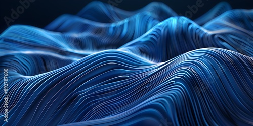 Abstract background featuring blue glowing lines in a continuous infinity pattern, symbolizing perpetual motion