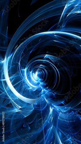 Abstract background featuring blue glowing lines in a continuous infinity pattern, symbolizing perpetual motion