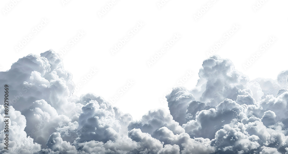 White fluffy clouds, cut out White fluffy clouds, cut out