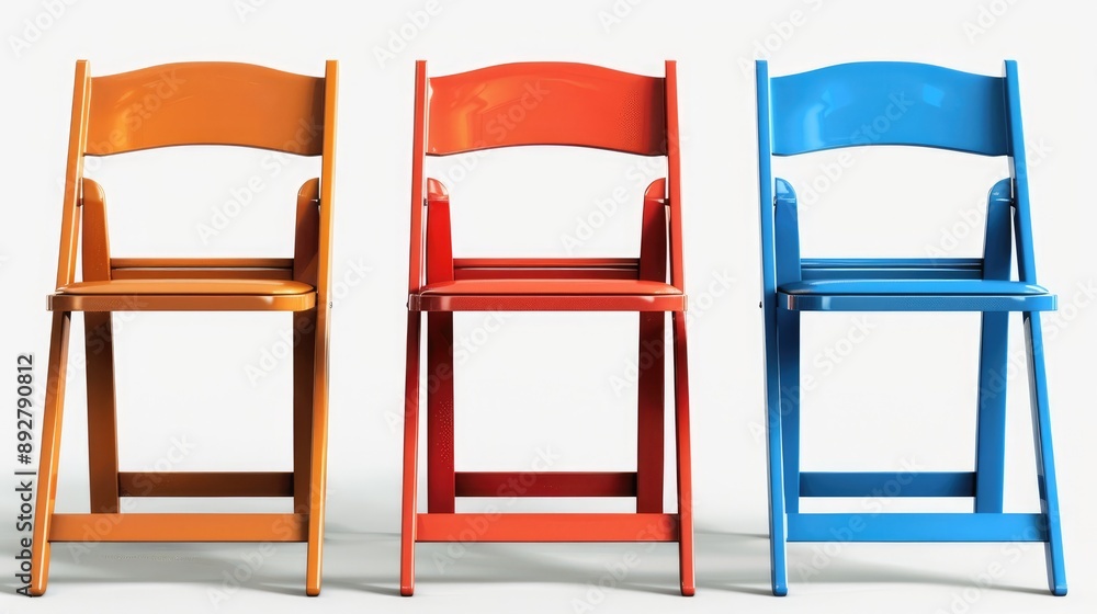 Event chairs isolated on white background Event chairs isolated on white background