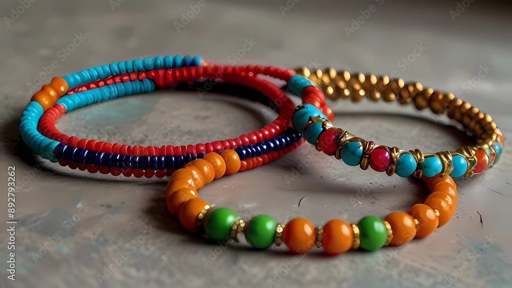 Multi braccialetti colorati dall'India del sud & del nord.
Multi braccialetti colorati dall'India del sud & del nord.