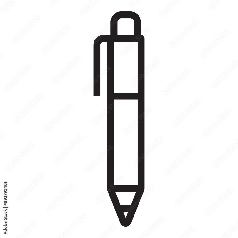 Pen line icon. Pen line icon.