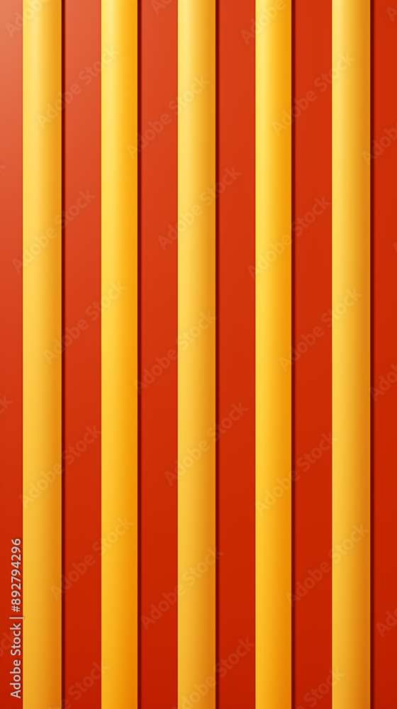 Obraz premium Yellow Border Lines on Red Background, Abstract Geometric Image, Texture, Pattern Background, Wallpaper, Cover and Screen of Smartphone, Cell Phone, Computer, Laptop, 9:16 and 16:9 Format