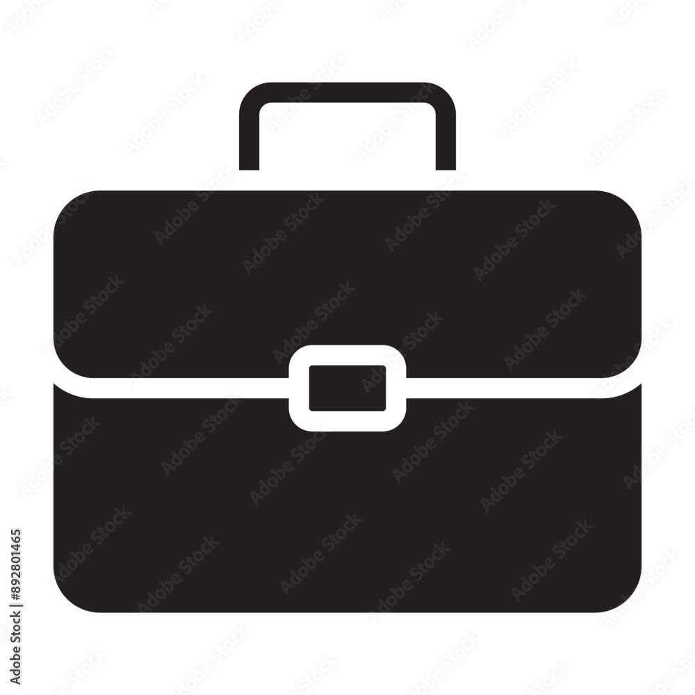 Briefcase black icon. Briefcase black icon.