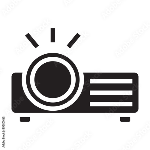 Projector black icon.