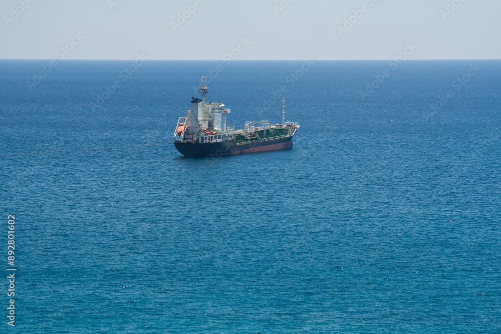 a beautiful ship is sailing in the blue sea a beautiful ship is sailing in the blue sea