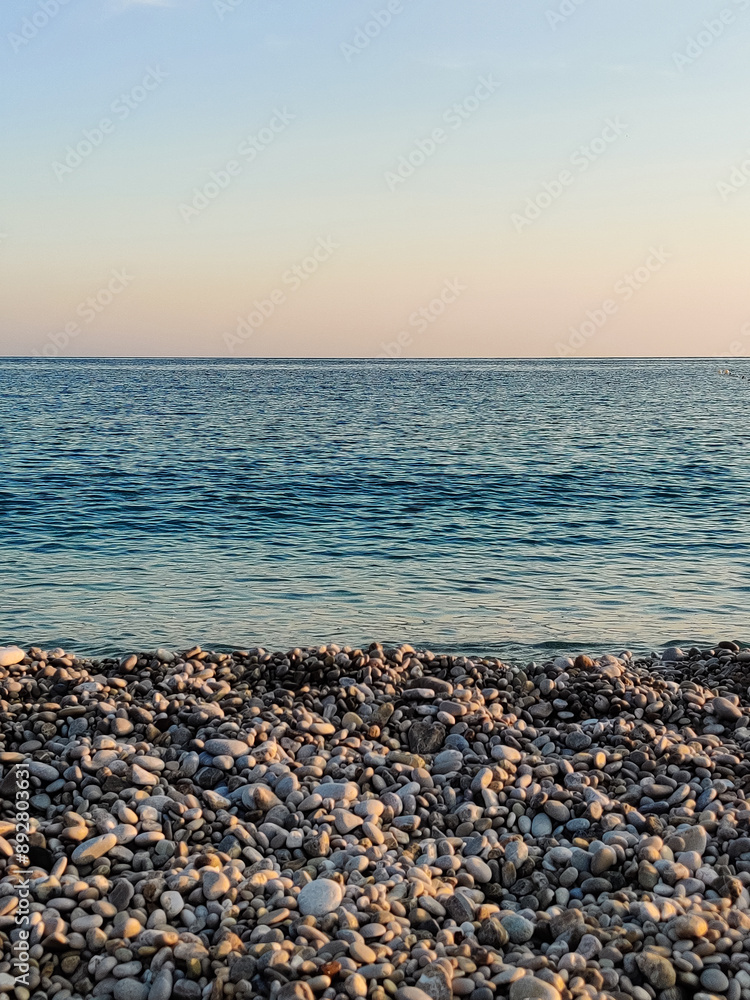 beautiful landscape of a sandy beach on the sea beautiful landscape of a sandy beach on the sea