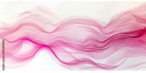 Flowing pink abstract background. A dynamic depiction of soft, wavy lines in various shades of pink and white. Ideal for design projects, digital art, and modern backgrounds.