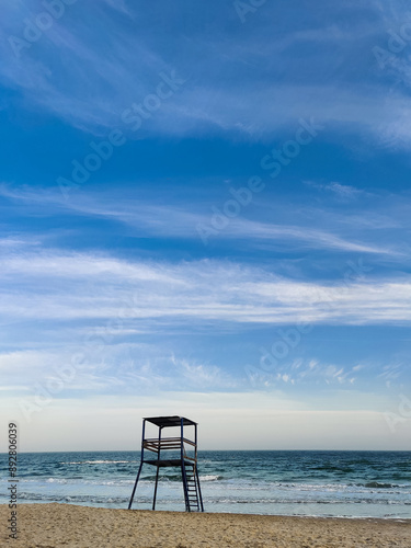 rescue tower for lifeguard on the beach