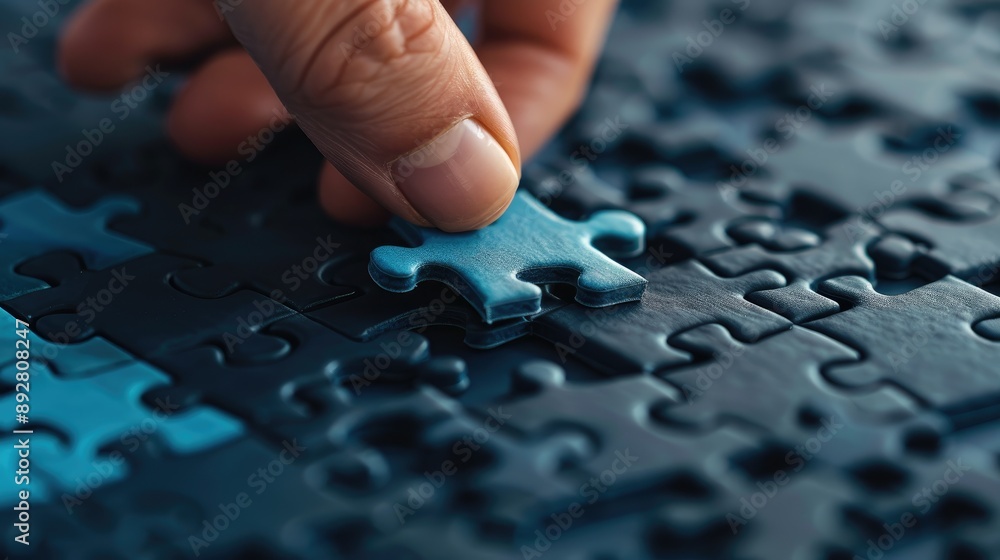 © BMMP Studio - A hand presenting a puzzle piece fitting into a larger puzzle, depicting problem-solving in organizational management.