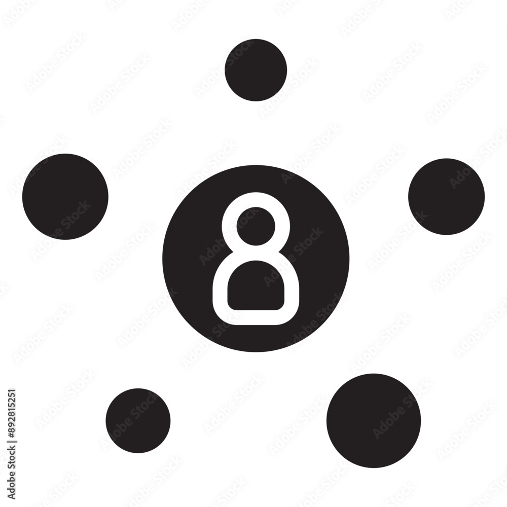 Social media networking black icon. Social media networking black icon.