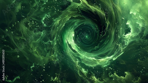 Green Energy Vortex Captivating Swirls of Power and Vibrancy HighResolution Canon EOS 6D Mark II Illustration photo