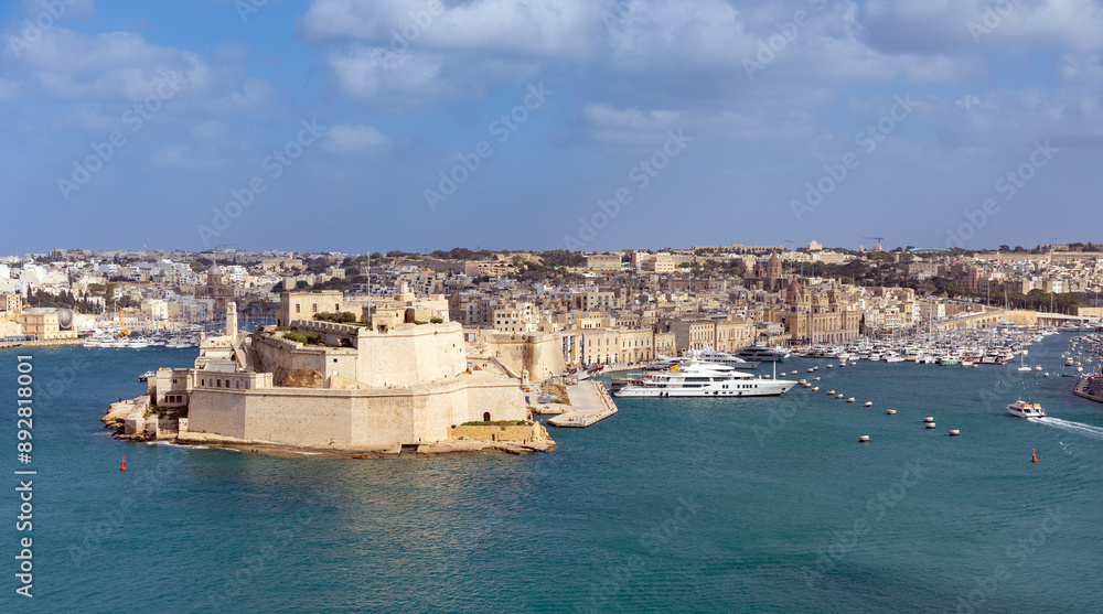 Fort St. Angelo and Birgu city in Malta Fort St. Angelo and Birgu city in Malta