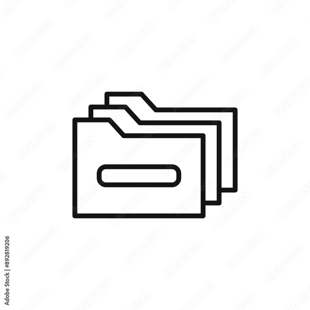 Archive folders icon outline collection in black and on white background Archive folders icon outline collection in black and on white background
