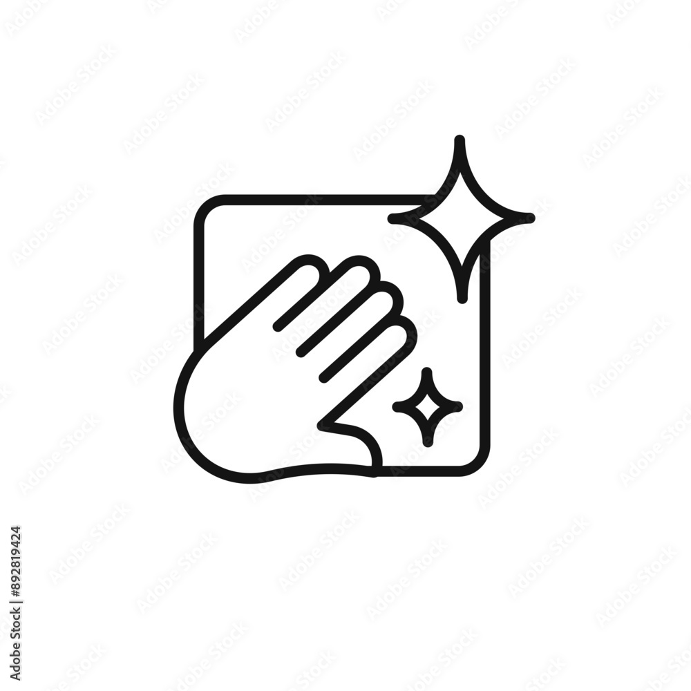 clean surface icon outline collection in black and on white background clean surface icon outline collection in black and on white background