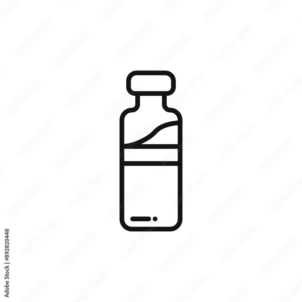 vial medical icon outline collection in black and on white background vial medical icon outline collection in black and on white background