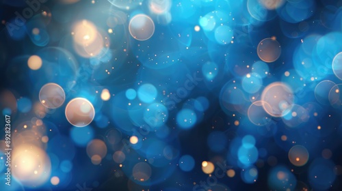 Obraz na płótnie Abstract blue bokeh backdrop w salonie