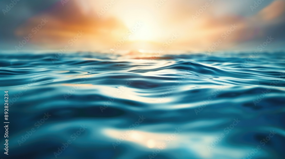Blurred ocean water with ripples and waves. Blurred ocean water with ripples and waves.