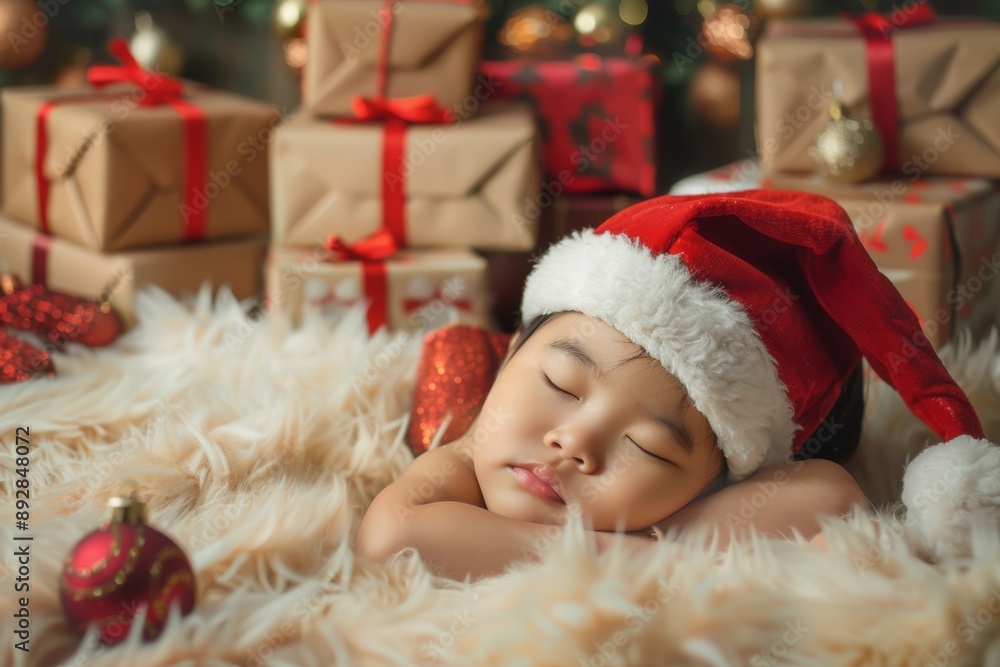 Young girl tenderly holds her infant brother both peaceful slumber. Tranquil tenderness young girl cradles her baby brother sleep. Peaceful slumber signifies innocence and security of childhood. Young girl tenderly holds her infant brother both peaceful slumber. Tranquil tenderness young girl cradles her baby brother sleep. Peaceful slumber signifies innocence and security of childhood.
