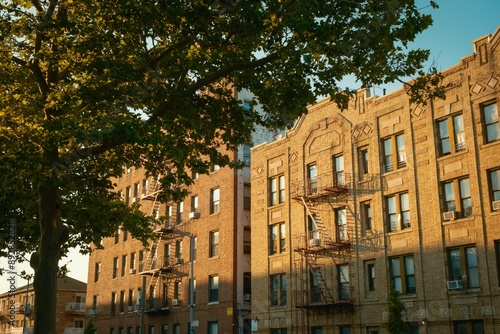 Obraz na płótnie Architecture in Bensonhurst, Brooklyn, New York w salonie