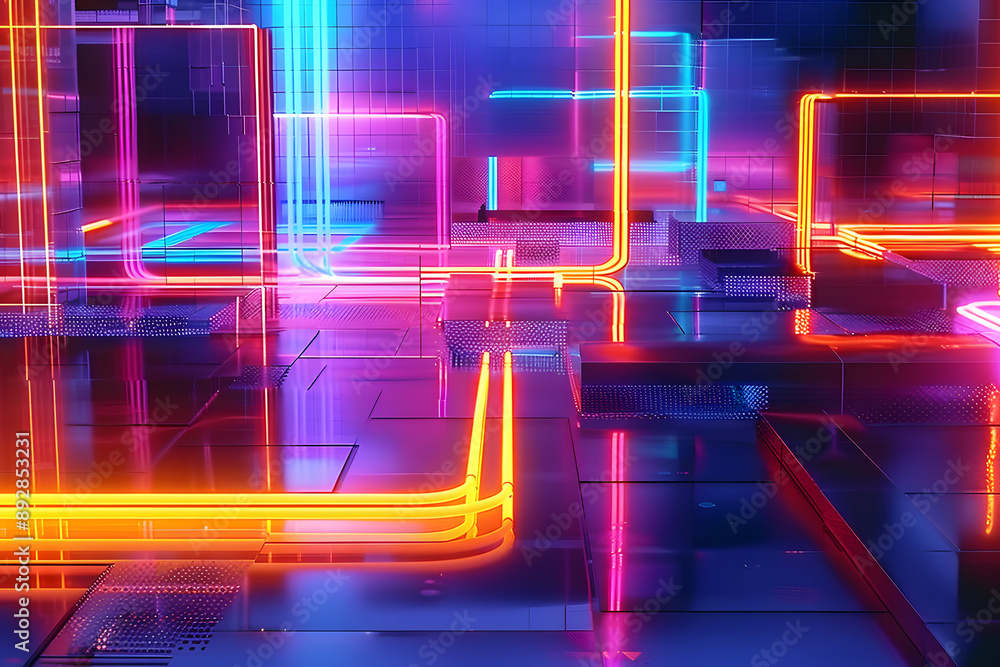 Background with interlaced digital glitch and distortion effect. Retro futurism, webpunk, rave 80s 90s cyberpunk aesthetic techno neon colors. Background with interlaced digital glitch and distortion effect. Retro futurism, webpunk, rave 80s 90s cyberpunk aesthetic techno neon colors.
