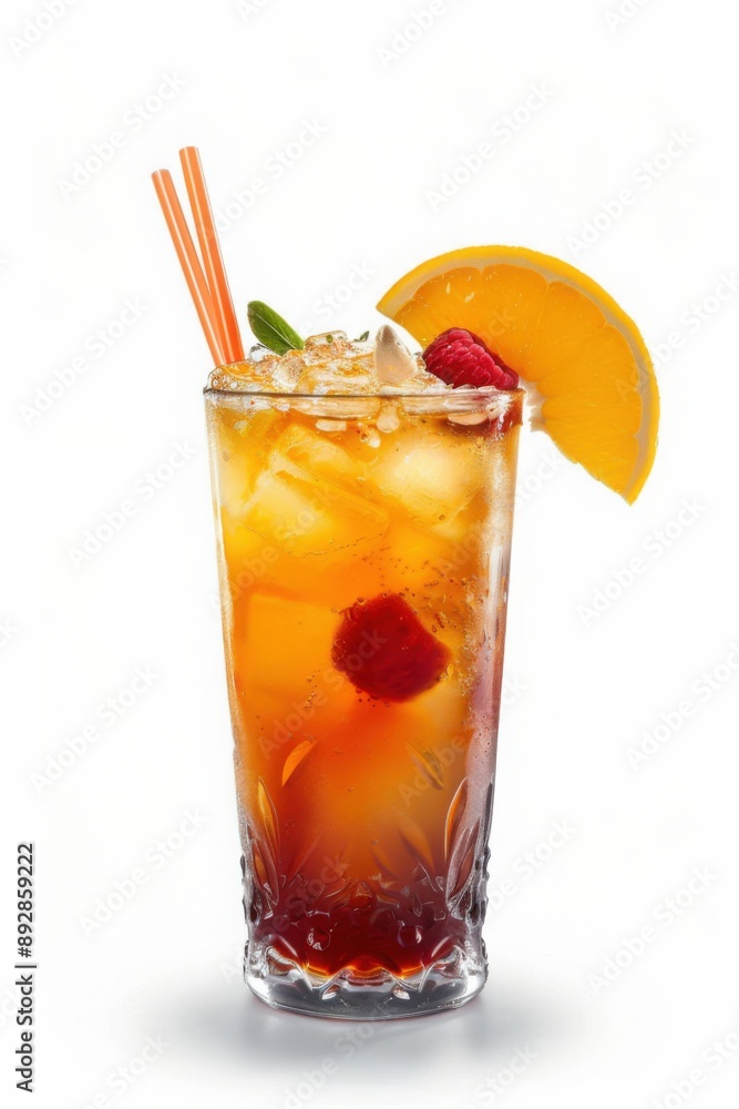 Glass of Cocktail on white background. Glass of Cocktail on white background.