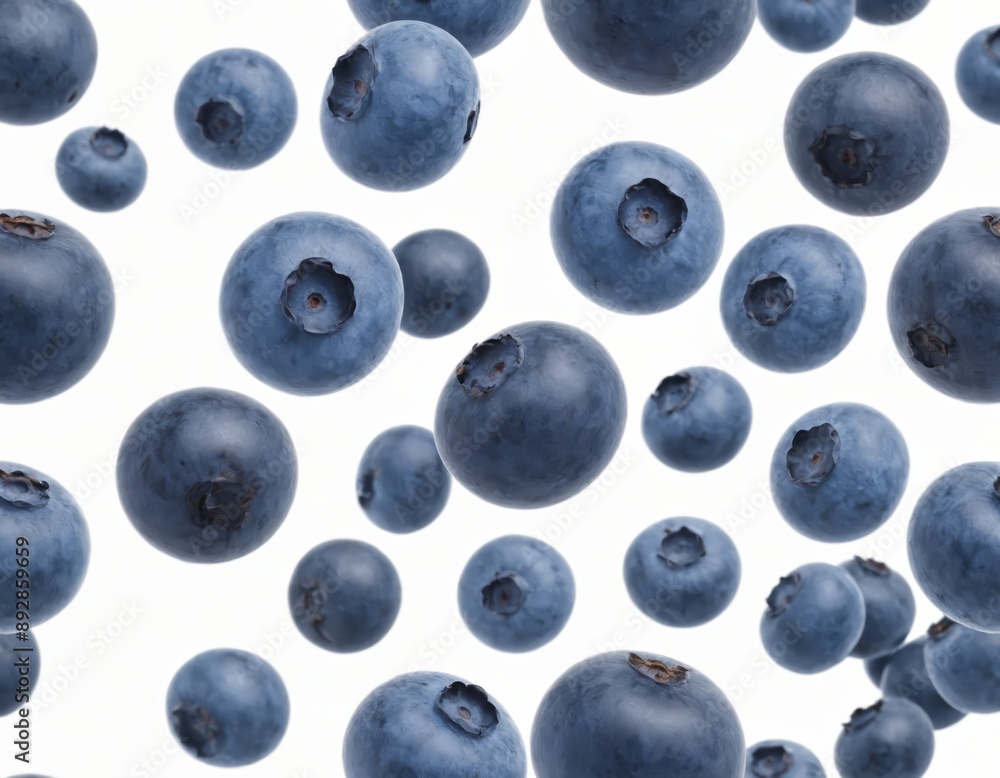 blueberries on a white background blueberries on a white background