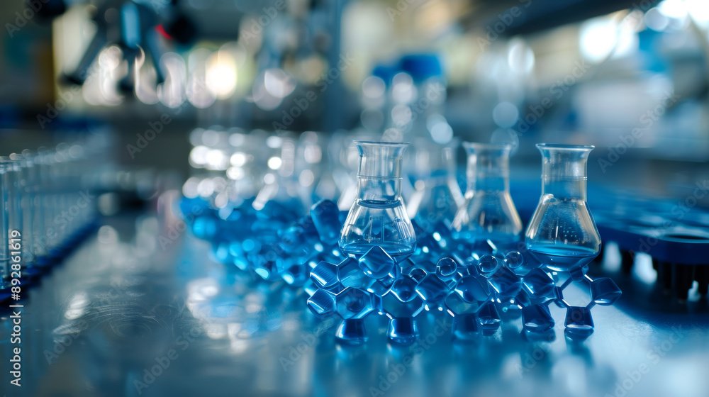 Advanced materials science research in a laboratory Advanced materials science research in a laboratory