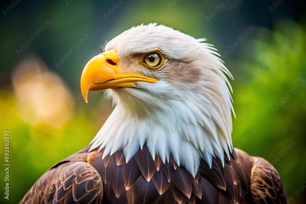 Fototapeta premium Close-Up Portrait of a Bald Eagle
