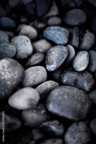 rocks with depth oof field 