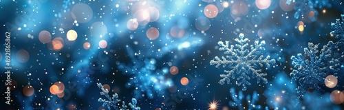 Blue and Gold Winter Sparkle