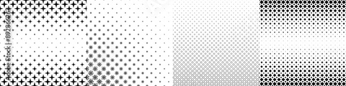 Monochrome geometrical pattern collection